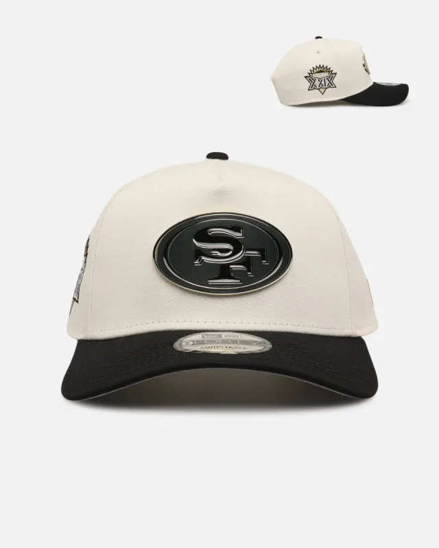 New Era San Francisco 49ers 'Gold Medal Badge' 9FORTY A-Frame Snapback White/Black/Green sold by Culture Kings
