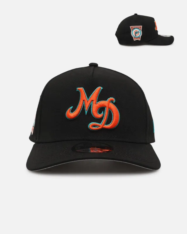 New Era Miami Dolphins 'NFL City Originals 2.0' 9FORTY A-Frame Snapback Black sold by Culture Kings