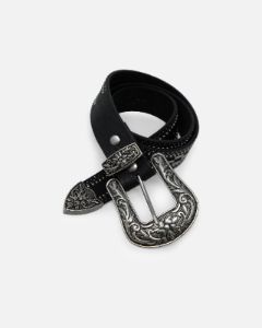 MNML Metal Studded Belt Black sold by Culture Kings