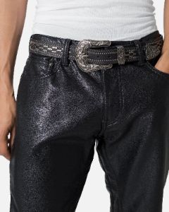 MNML Metal Studded Belt Black sold by Culture Kings