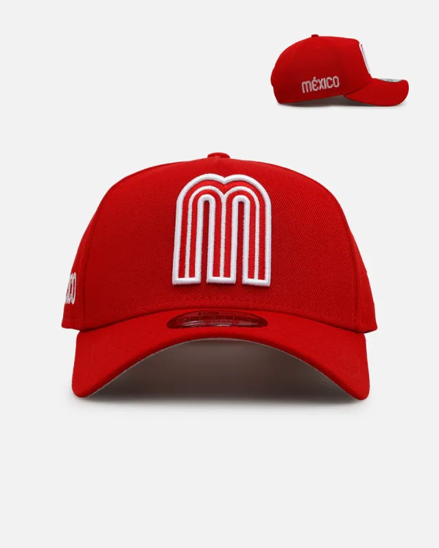 New Era Mexico National Baseball Team 'Mexico Polychromatic' 9FORTY A-Frame Snapback Red sold by Culture Kings