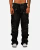 MNML Ultra Baggy Studd Cargo Denim Pants Black sold by Culture Kings