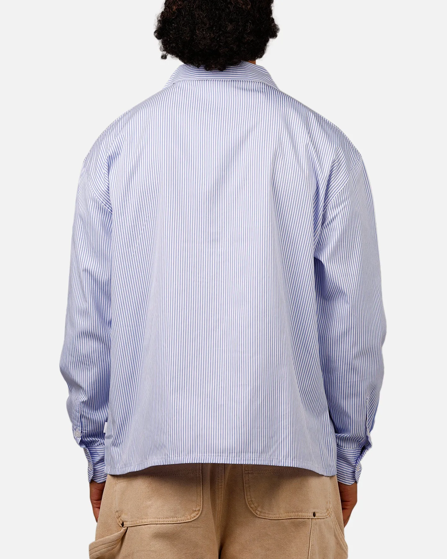 Carre Floral Oversized Button Up Shirt Blue Stripe/White sold by Culture Kings product image thumbnail 2