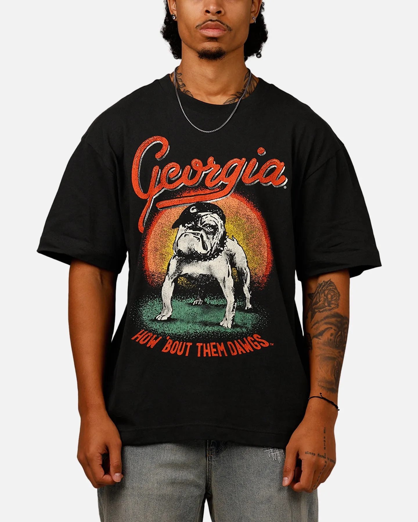 47 Brand Georgia Bulldogs 'NCAA Trophy Case' Premium T-Shirt Black sold by Culture Kings