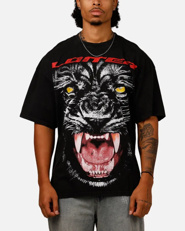 Loiter Urban Beast Vintage T-Shirt Black Acidwash made by Culture Kings