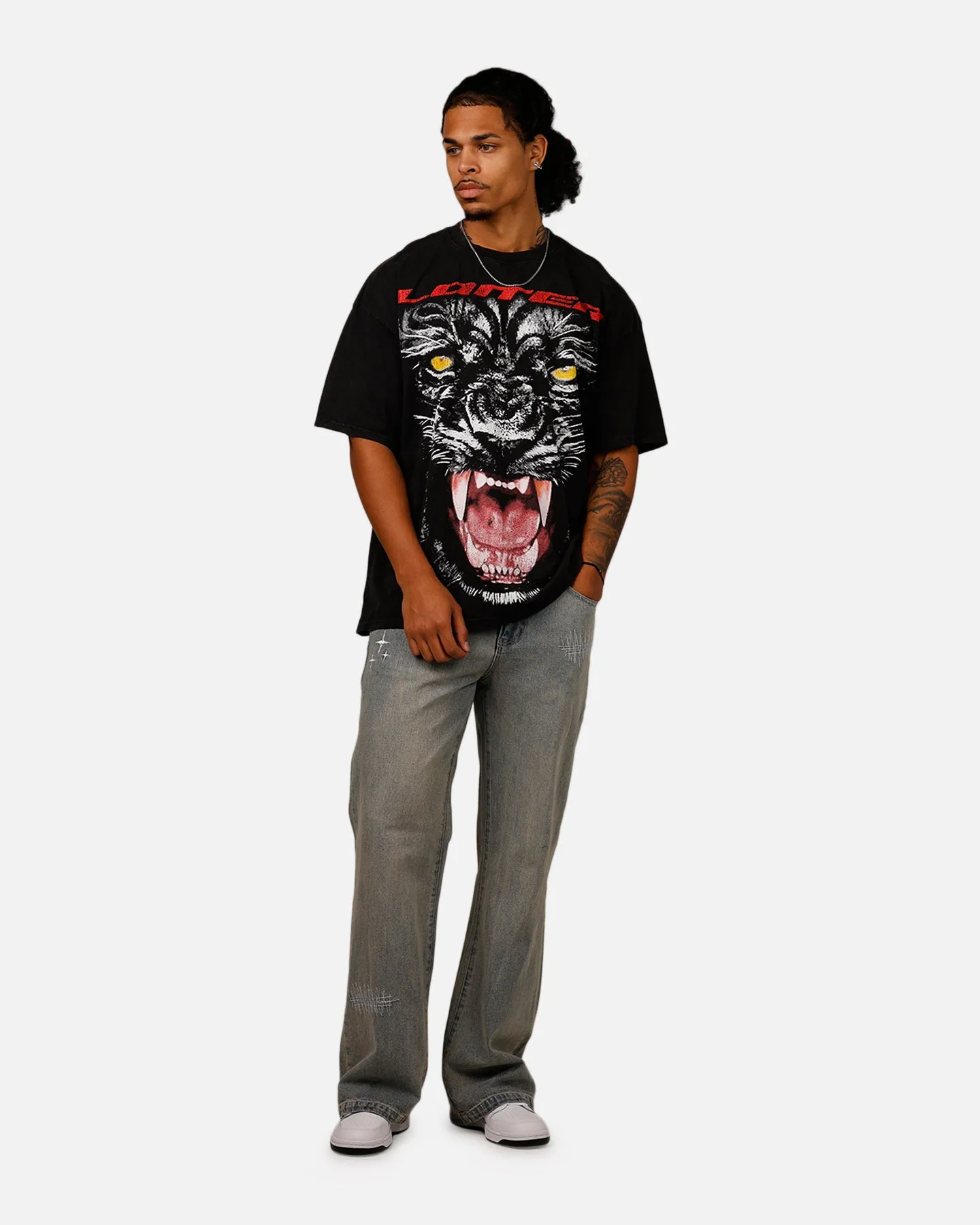 Loiter Urban Beast Vintage T-Shirt Black Acidwash sold by Culture Kings product image thumbnail 3