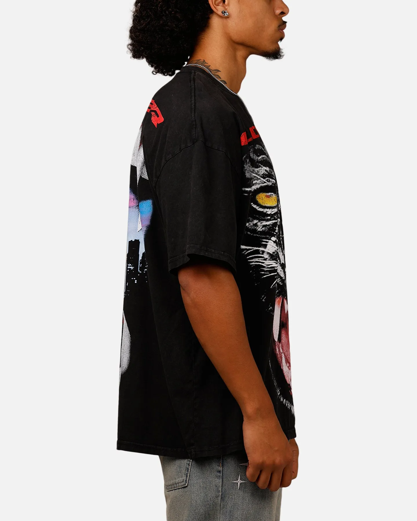 Loiter Urban Beast Vintage T-Shirt Black Acidwash sold by Culture Kings product image thumbnail 4