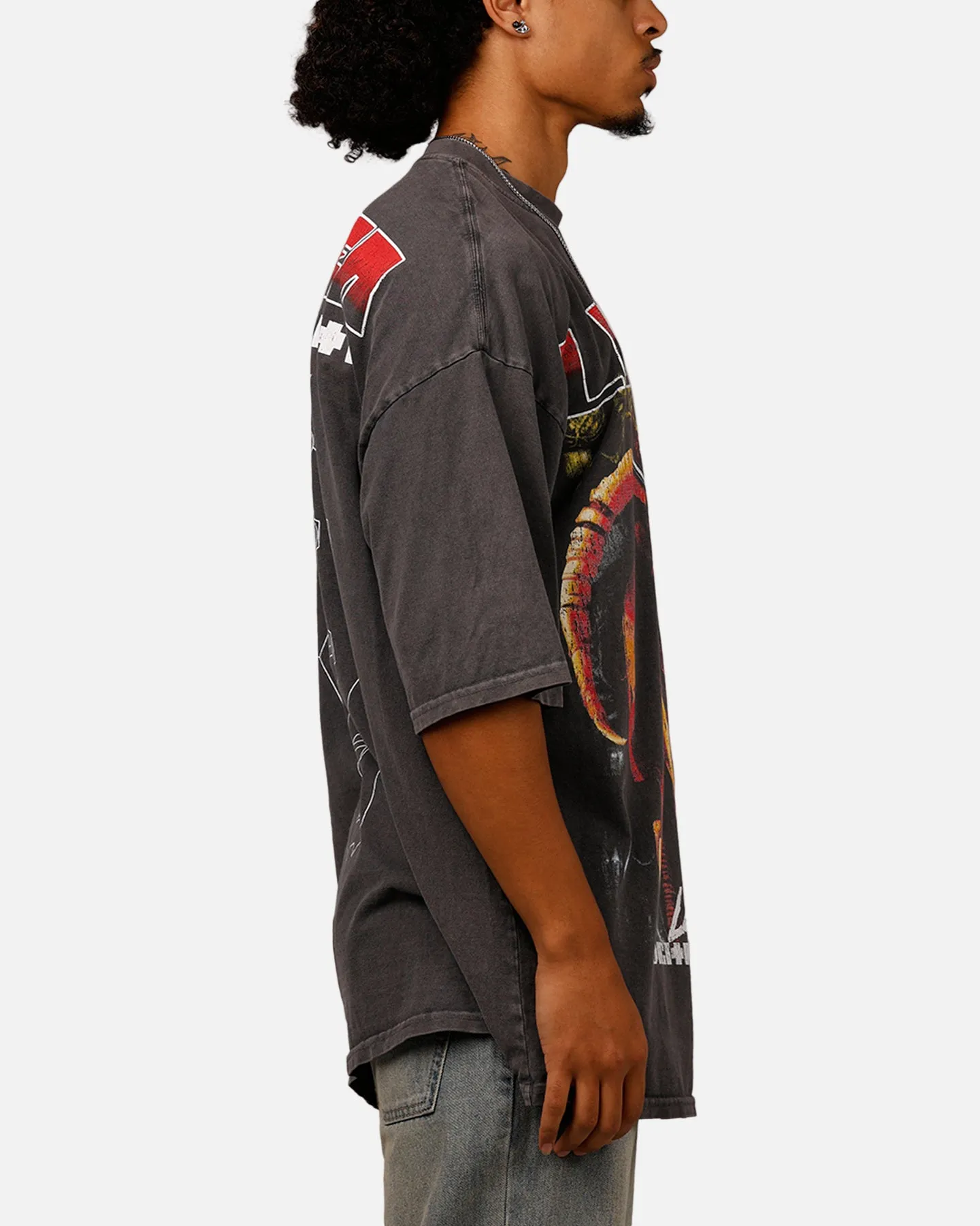 Loiter Digital Insanity Vintage Mock T-Shirt Charcoal sold by Culture Kings product image thumbnail 4