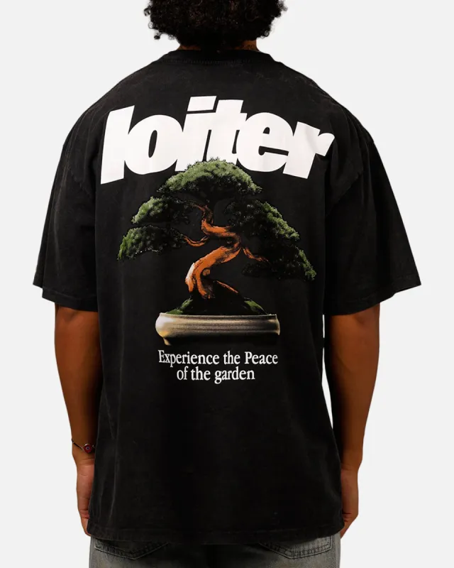 Loiter Bonsai T-Shirt Black Acidwash sold by Culture Kings