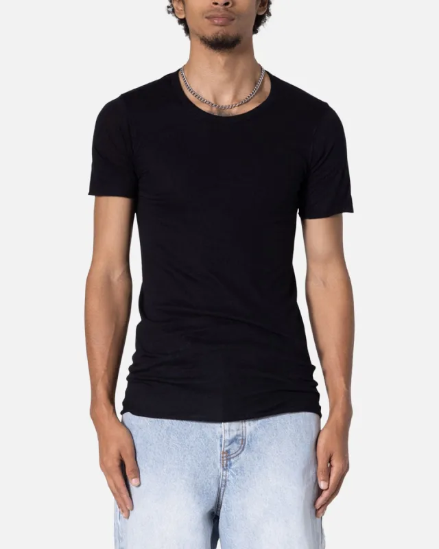 MNML Sheer Knit Bias Cut T-Shirt Black sold by Culture Kings