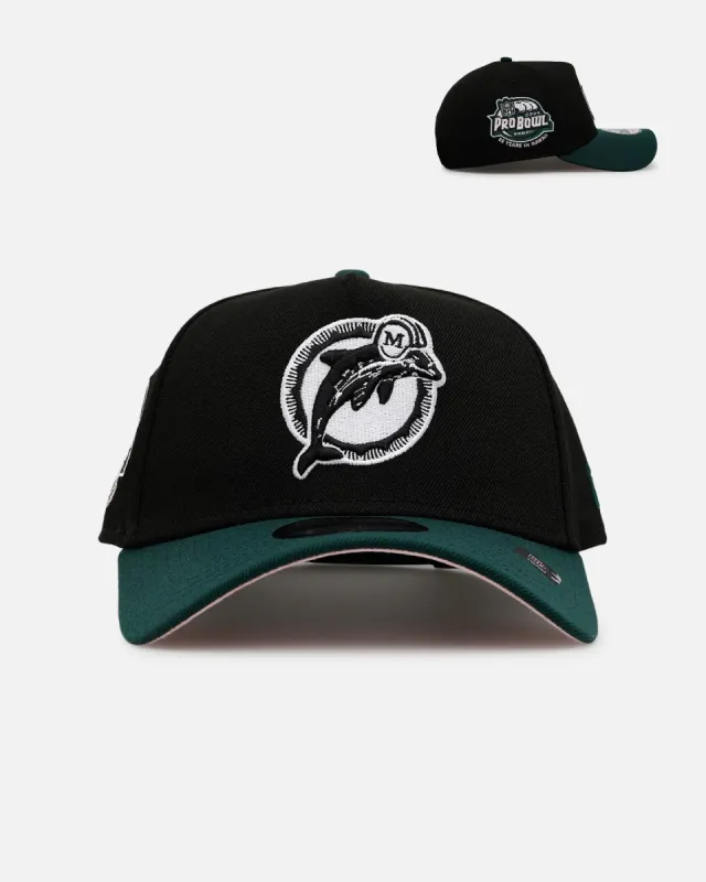 New Era Miami Dolphins 'Black Dark Green' 9FORTY A-Frame Snapback Black/Dark Green sold by Culture Kings