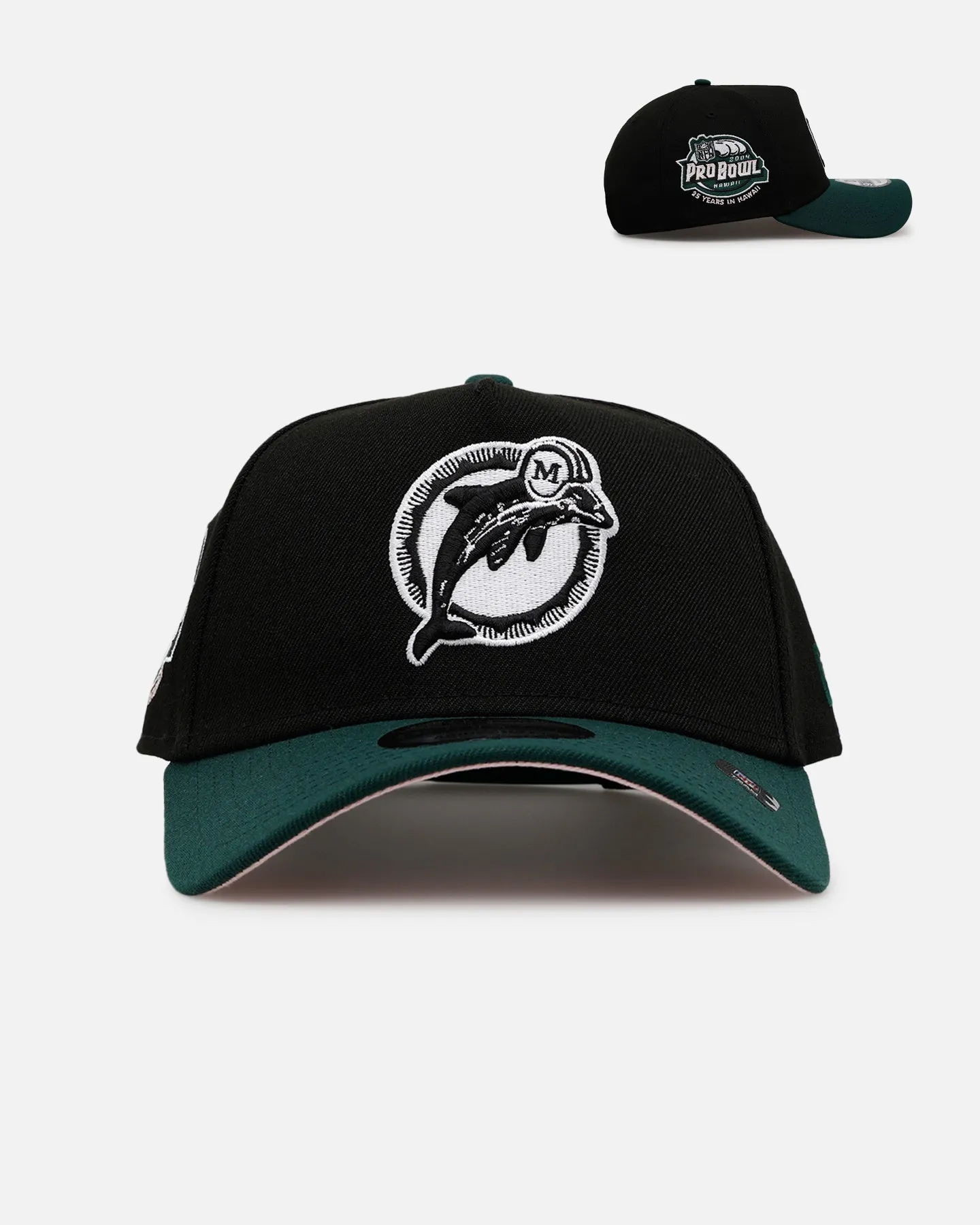 New Era Miami Dolphins 'Black Dark Green' 9FORTY A-Frame Snapback Black/Dark Green sold by Culture Kings