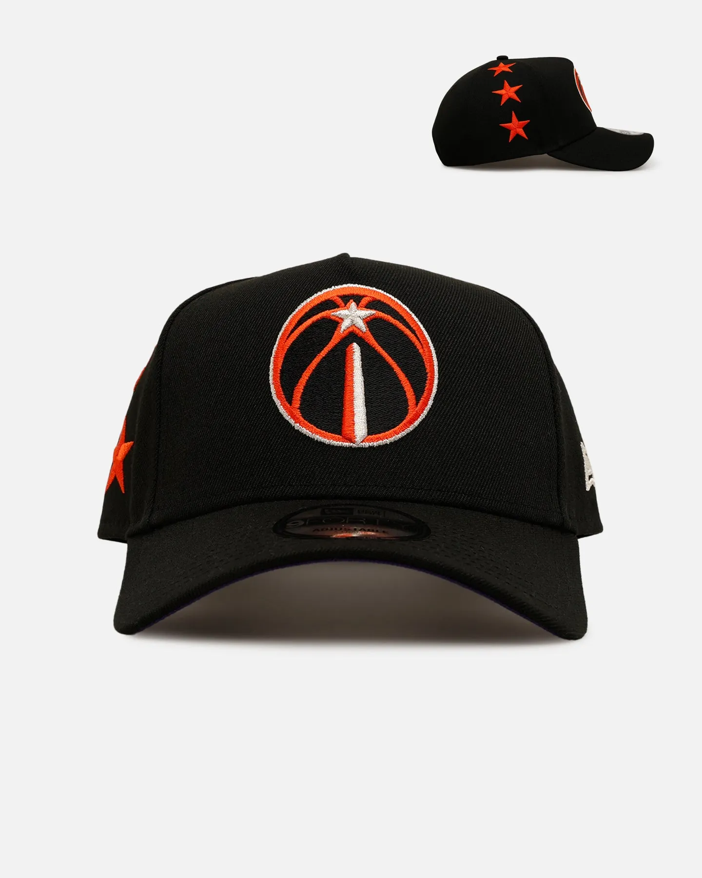 New Era Washington Wizards 'NBA Dia De Los Muertos' 9FORTY A-Frame Snapback Black/Orange sold by Culture Kings