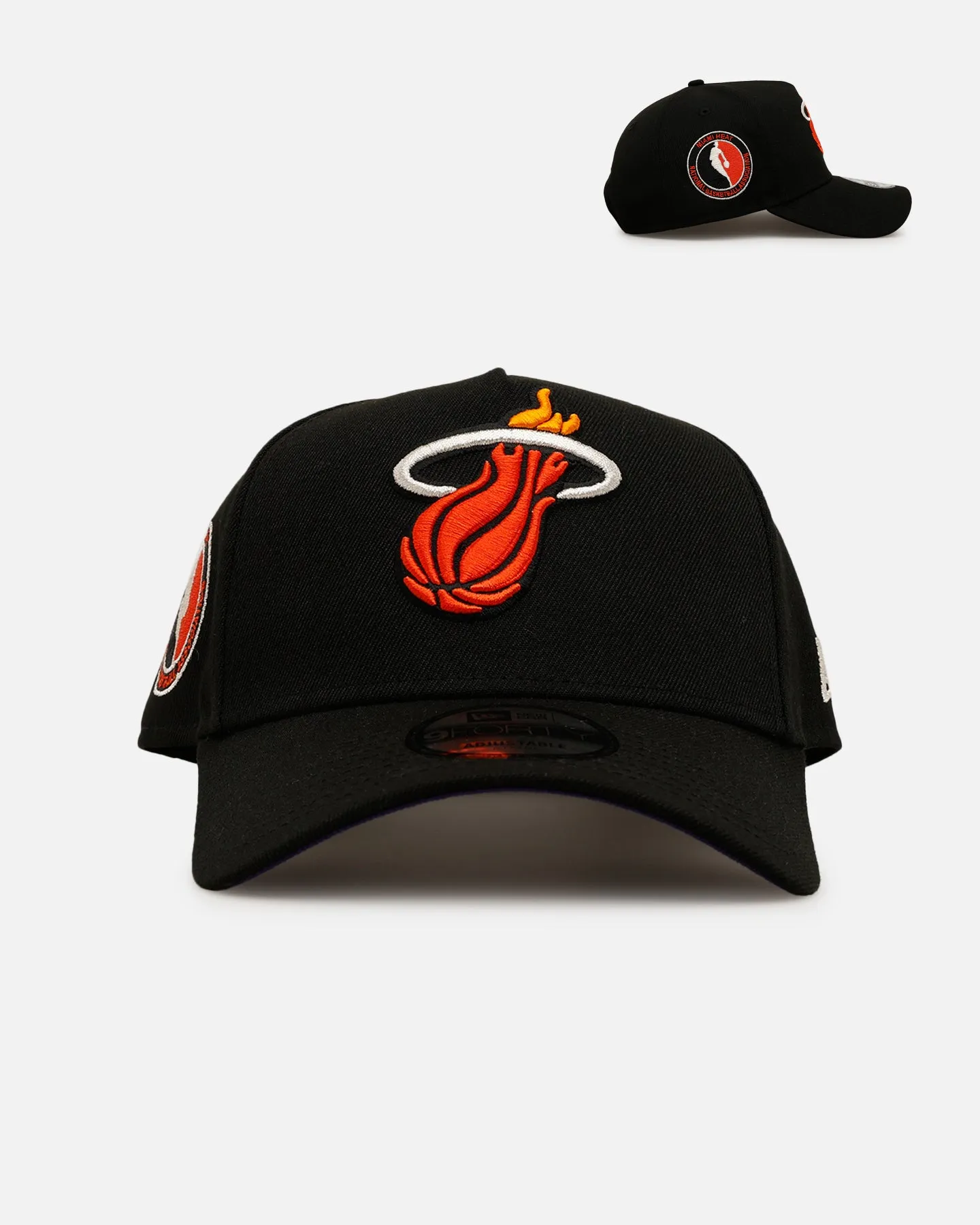 New Era Miami Heat 'NBA Dia De Los Muertos' 9FORTY A-Frame Snapback Black/Orange sold by Culture Kings