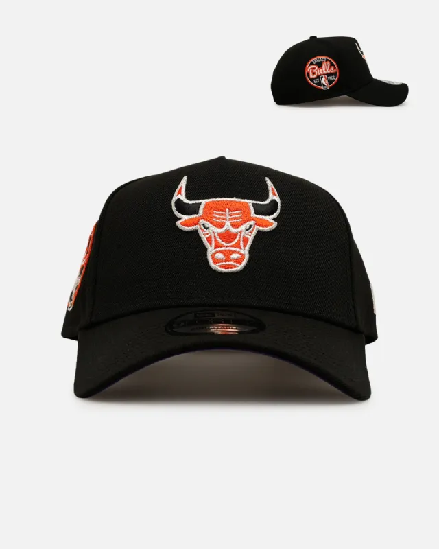 New Era Chicago Bulls 'NBA Dia De Los Muertos' 9FORTY A-Frame Snapback Black/Orange sold by Culture Kings