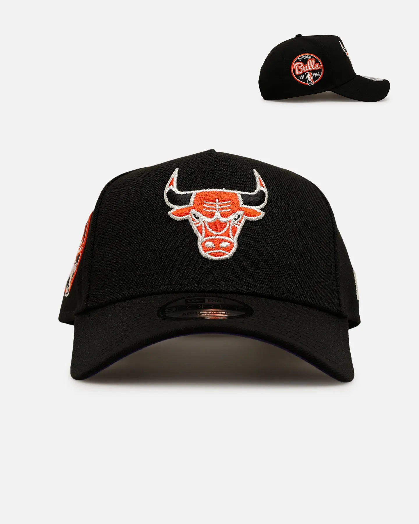 New Era Chicago Bulls 'NBA Dia De Los Muertos' 9FORTY A-Frame Snapback Black/Orange sold by Culture Kings