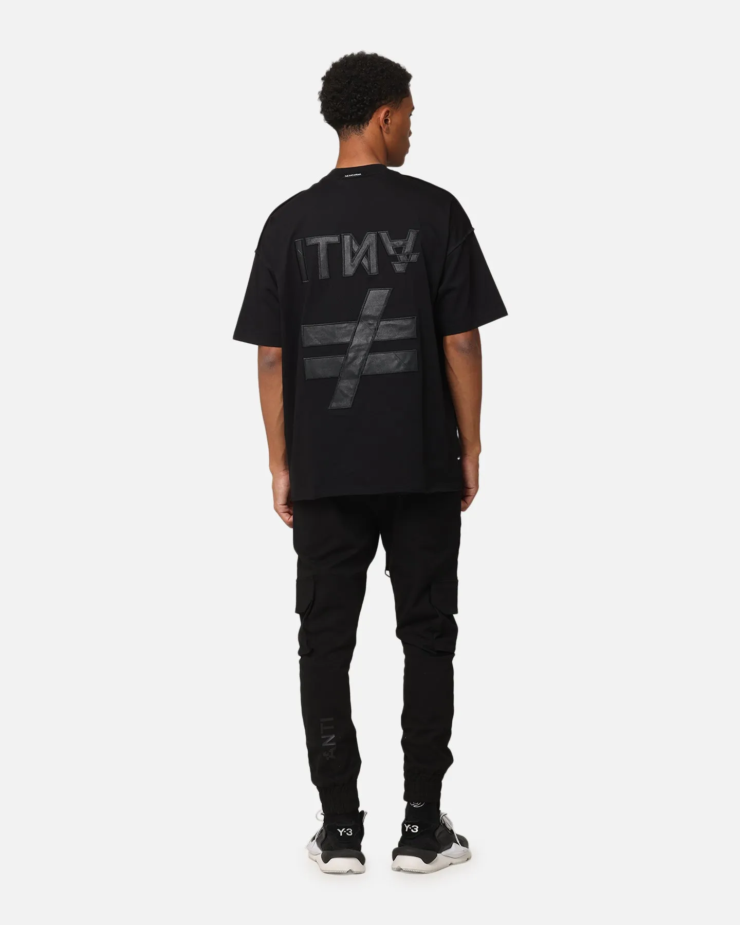 The Anti Order Symbolism Non Seam Oversized T-Shirt Black/Black sold by Culture Kings product image thumbnail 3