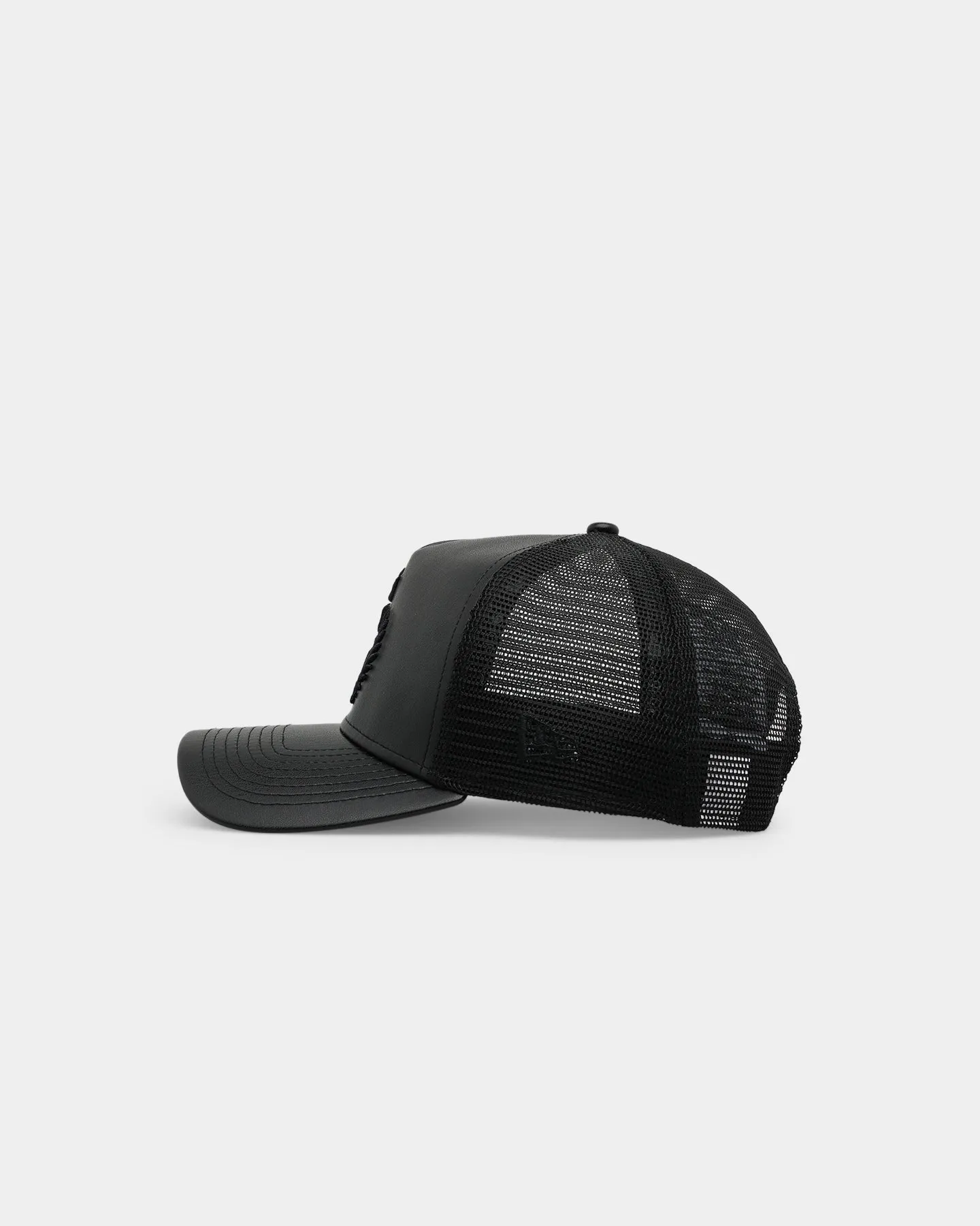 New Era x Culture Kings 9FORTY A-Frame Trucker Snapback Black sold by Culture Kings product image thumbnail 4
