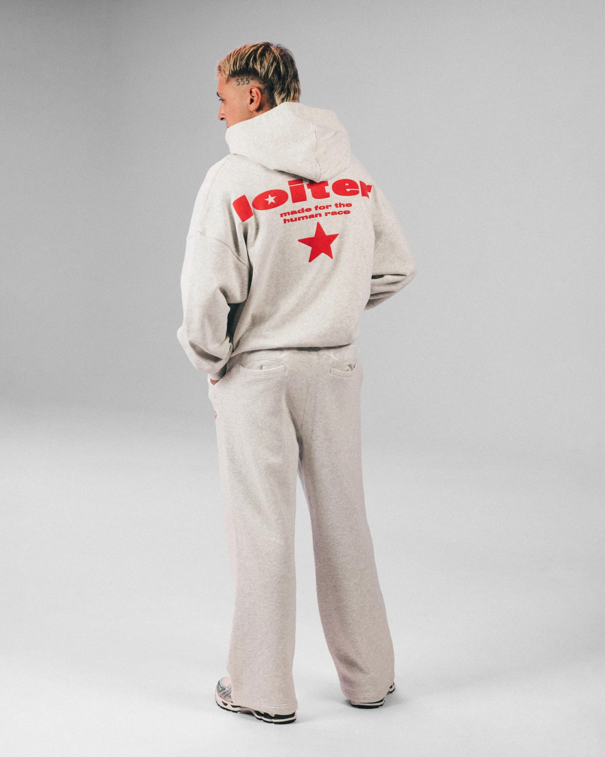 Loiter Celestial Full Zip Hoodie Light Grey Marl sold by Culture Kings product image thumbnail 4