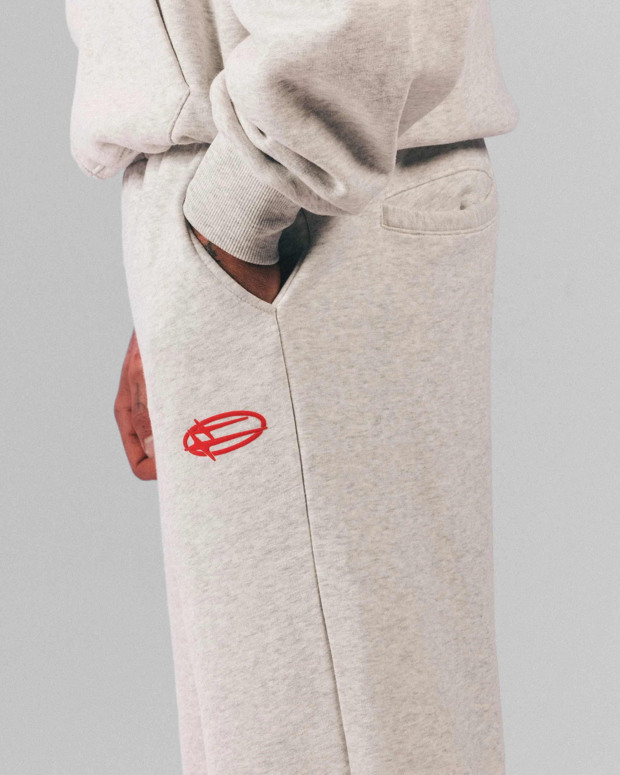 Loiter Celestial Sweat Pants Light Grey Marl sold by Culture Kings product image thumbnail 3