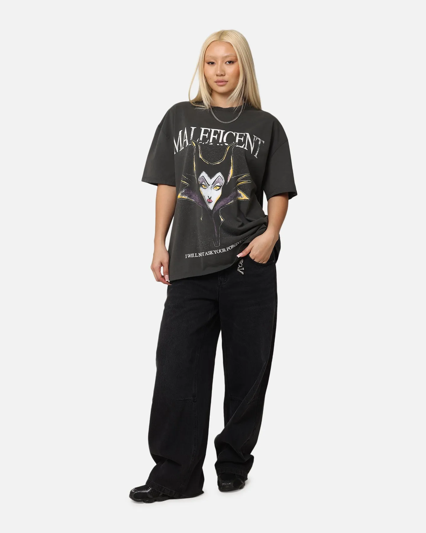 American Thrift Disney Maleficent Heavyweight T-Shirt Black Wash sold by Culture Kings product image thumbnail 3