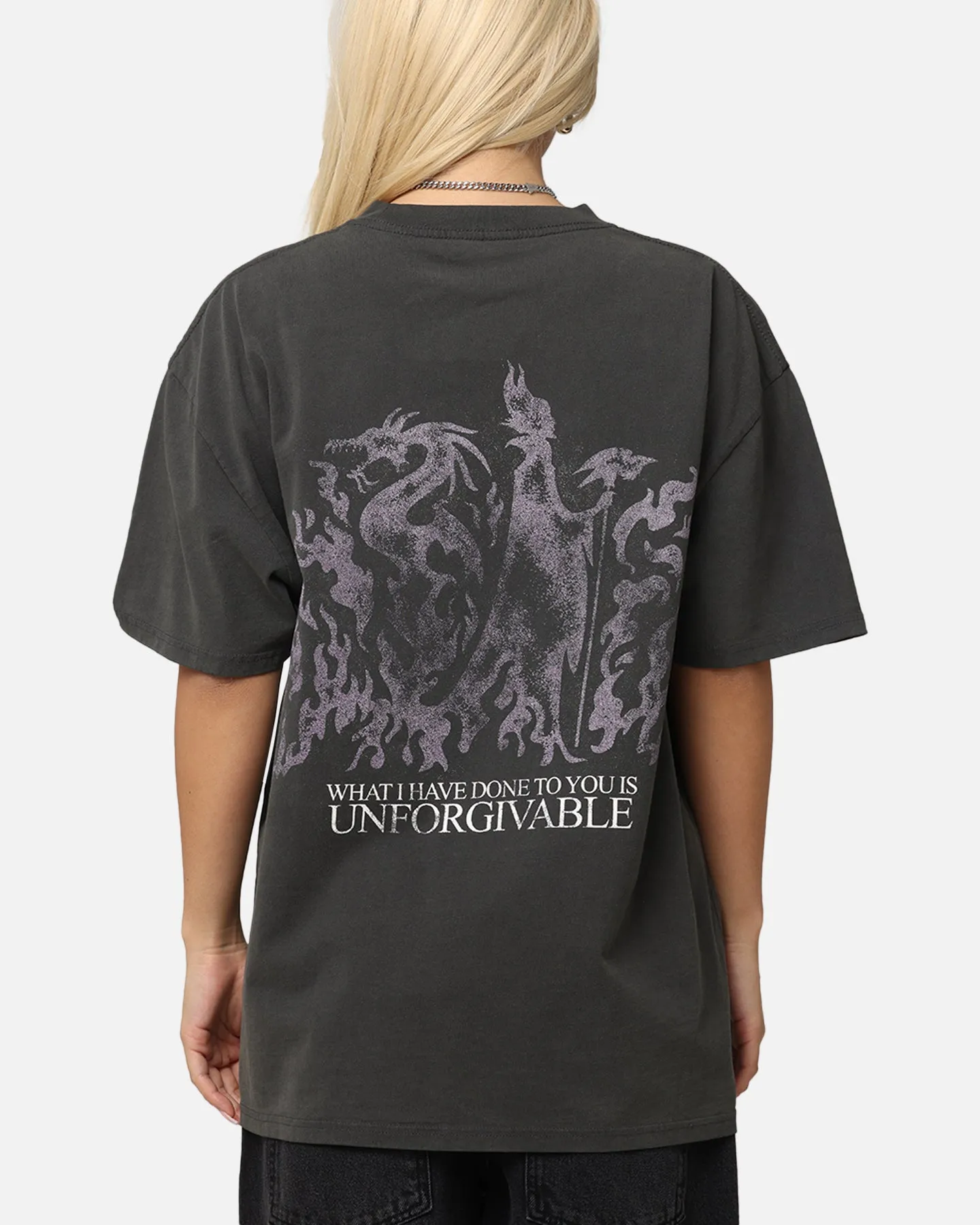 American Thrift Disney Maleficent Heavyweight T-Shirt Black Wash sold by Culture Kings product image thumbnail 2