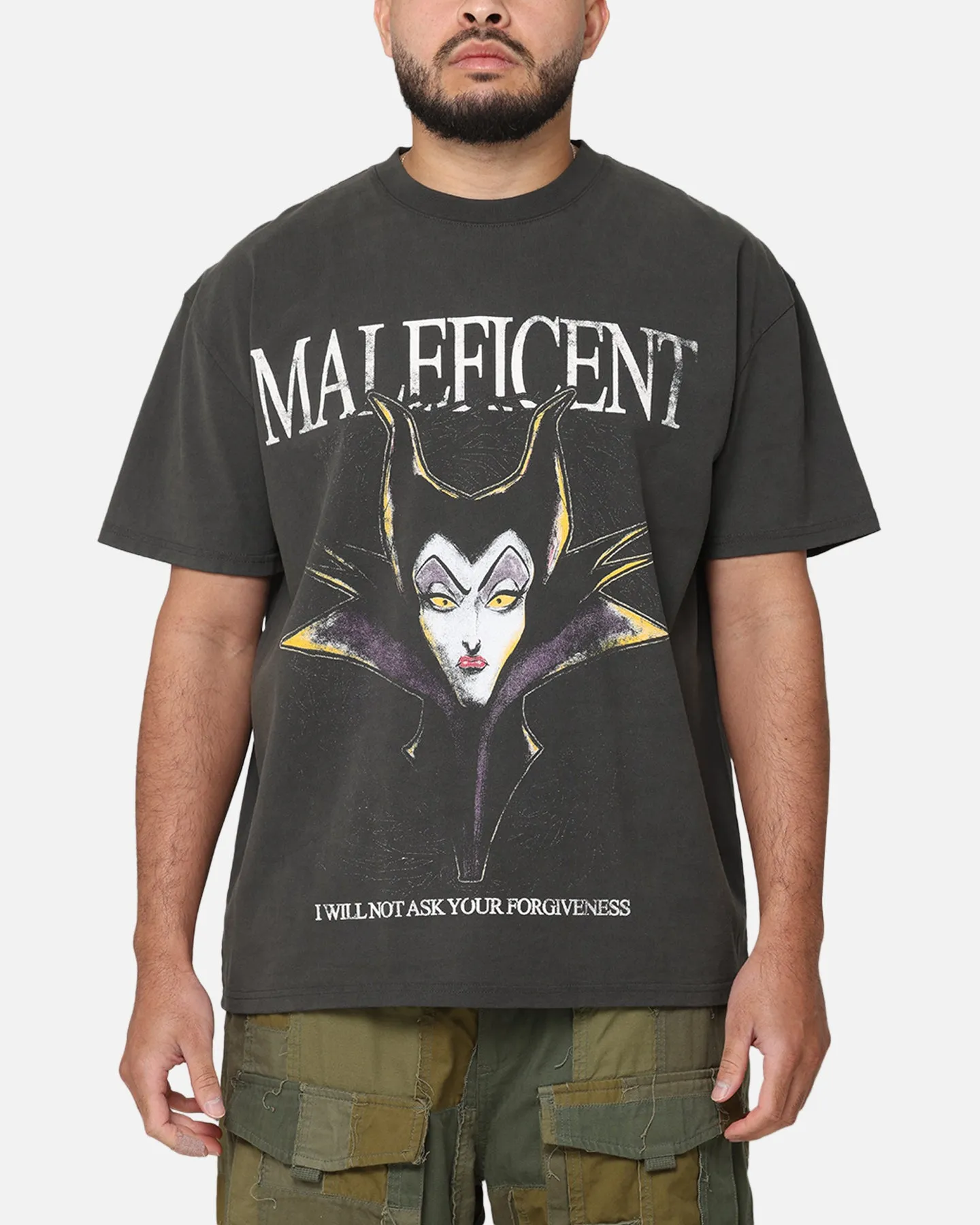 American Thrift Disney Maleficent Heavyweight T-Shirt Black Wash sold by Culture Kings