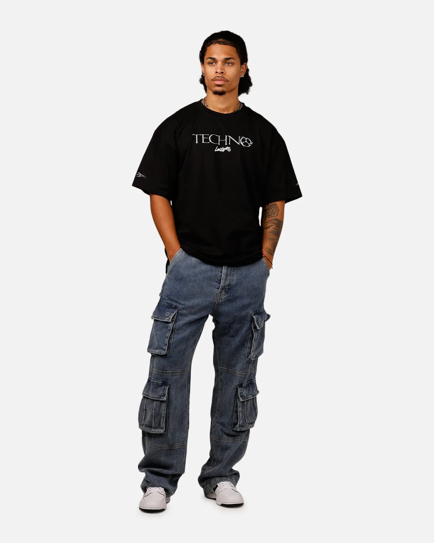 MNML Ultra Baggy Corduroy Cargo Pants Vintage Blue sold by Culture Kings product image thumbnail 2