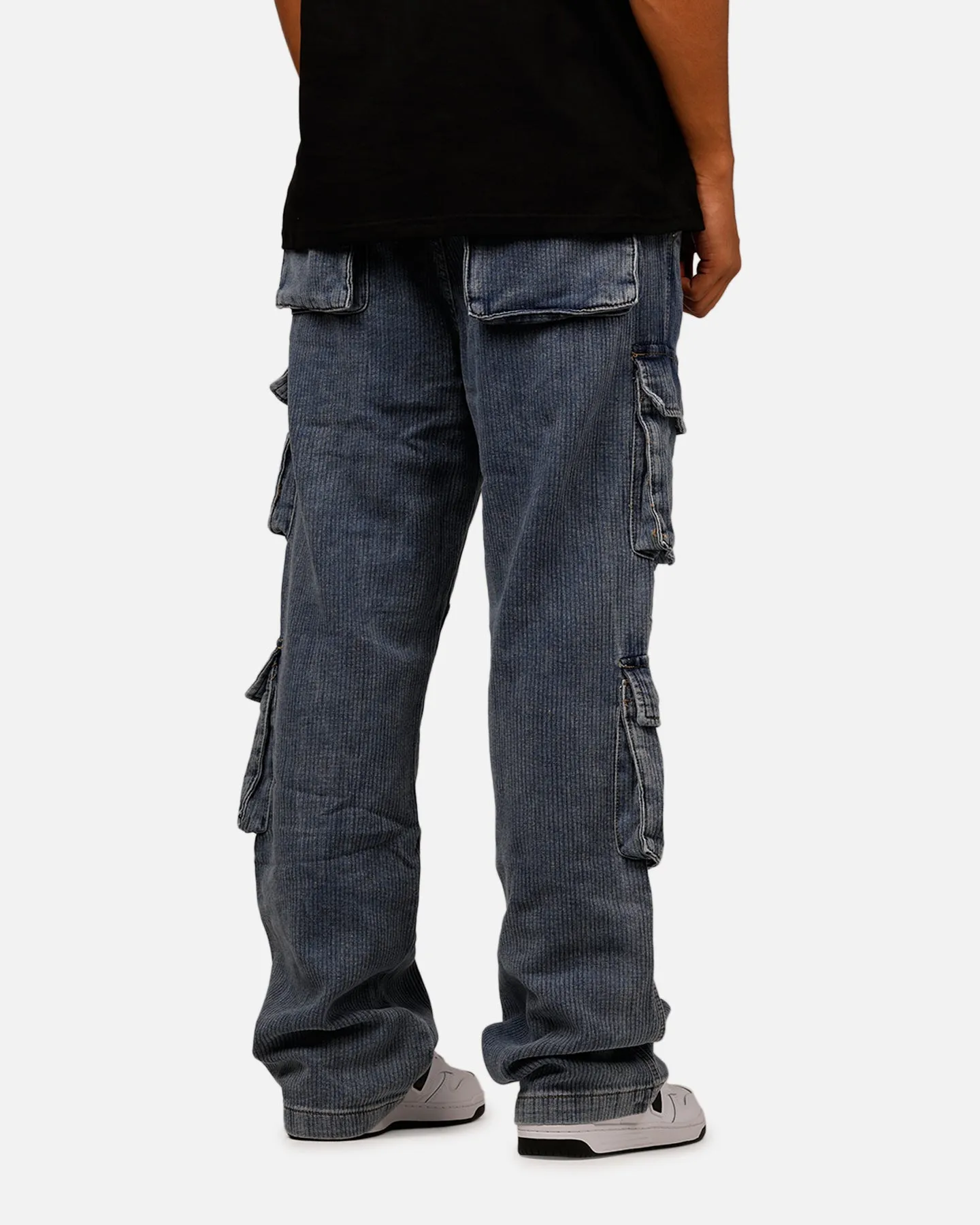 MNML Ultra Baggy Corduroy Cargo Pants Vintage Blue sold by Culture Kings product image thumbnail 3
