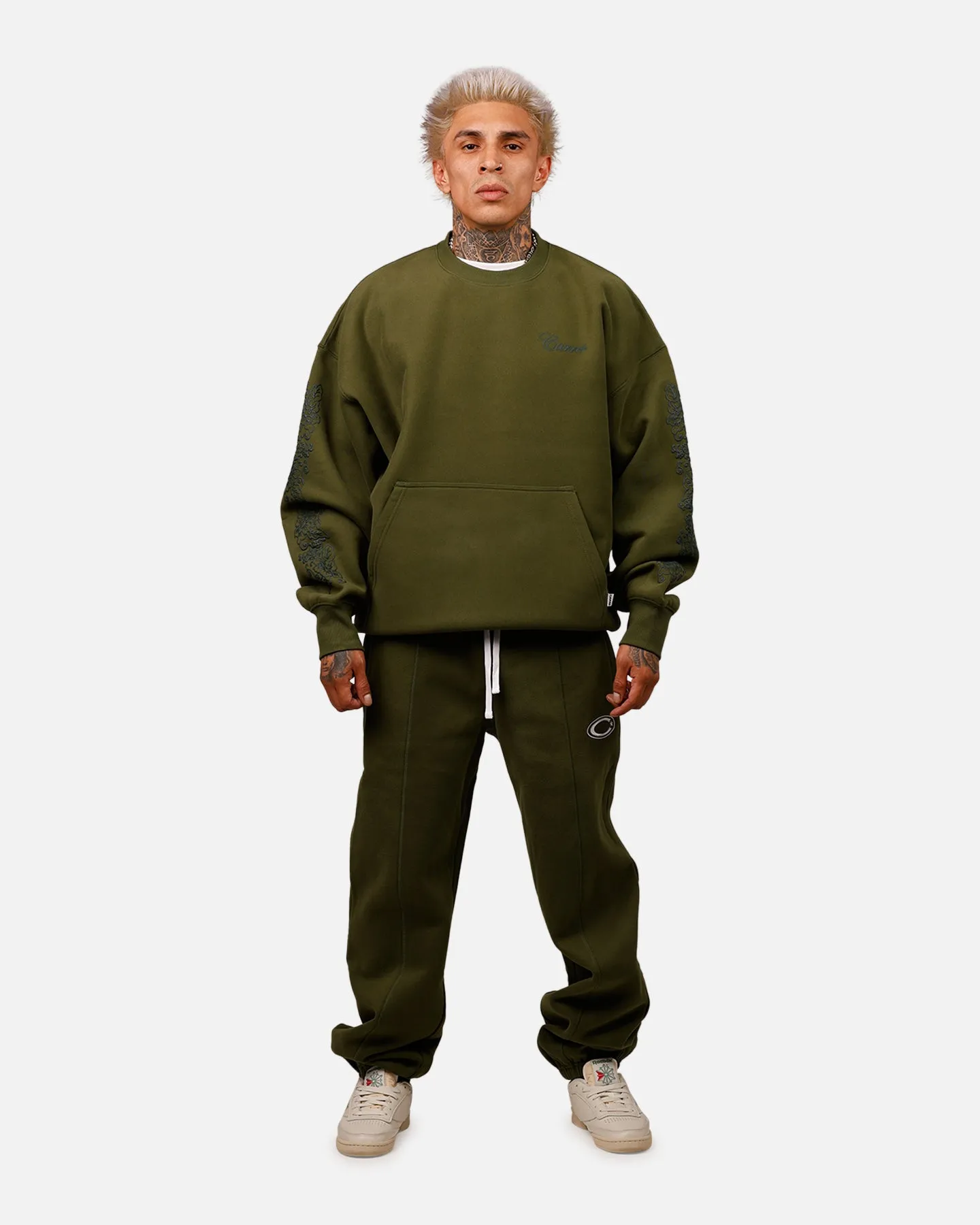 Carre Botanical Oversized Crewneck Forest Green sold by Culture Kings product image thumbnail 3