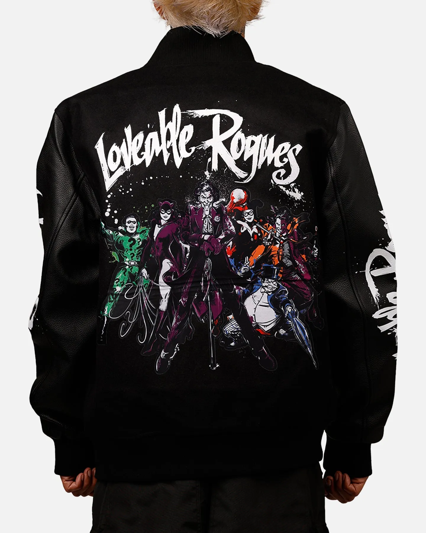 Freeze Max DC Batman Rogues 'Troublemakers' Varsity Jacket Black sold by Culture Kings