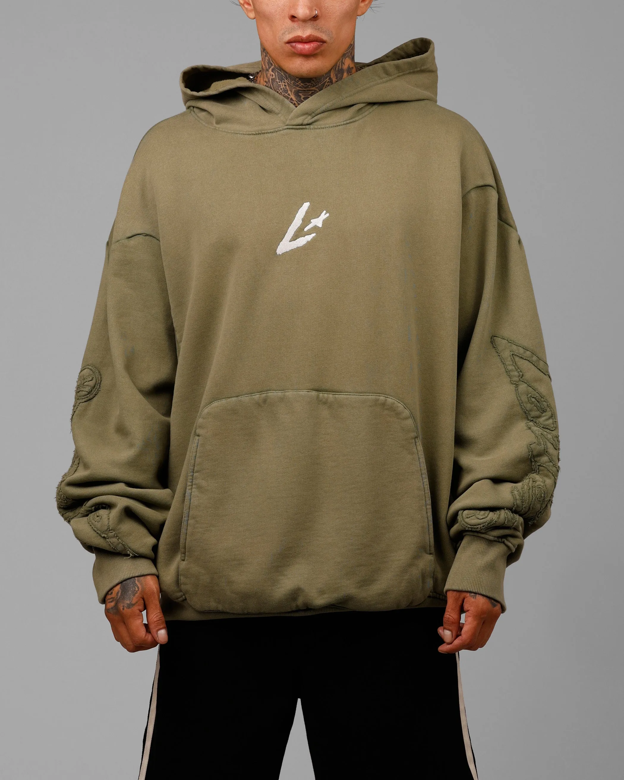 Loiter Dune Hoodie Khaki Green sold by Culture Kings