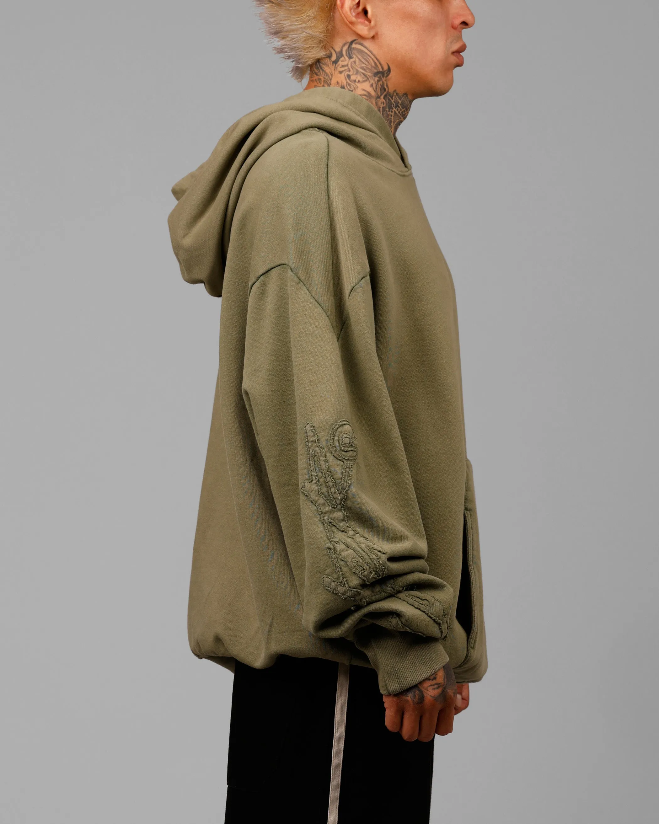 Loiter Dune Hoodie Khaki Green sold by Culture Kings product image thumbnail 4