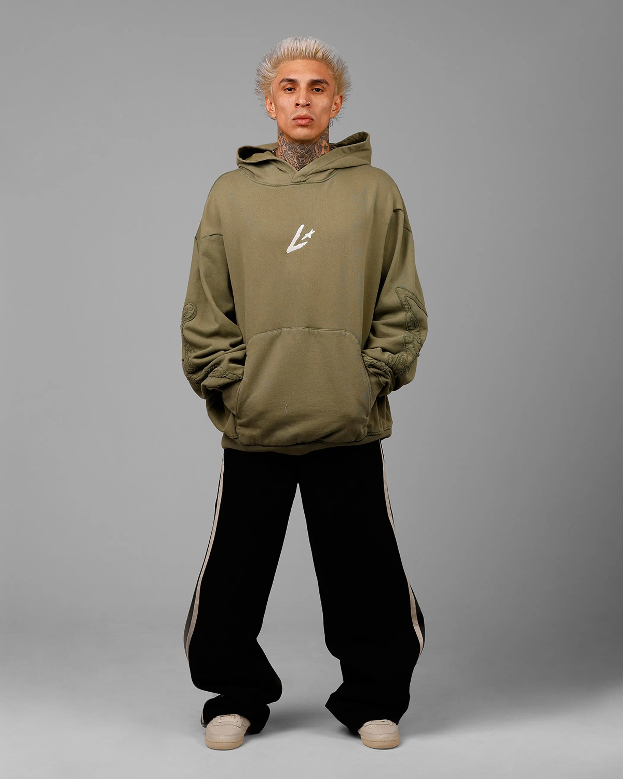 Loiter Dune Hoodie Khaki Green sold by Culture Kings product image thumbnail 3