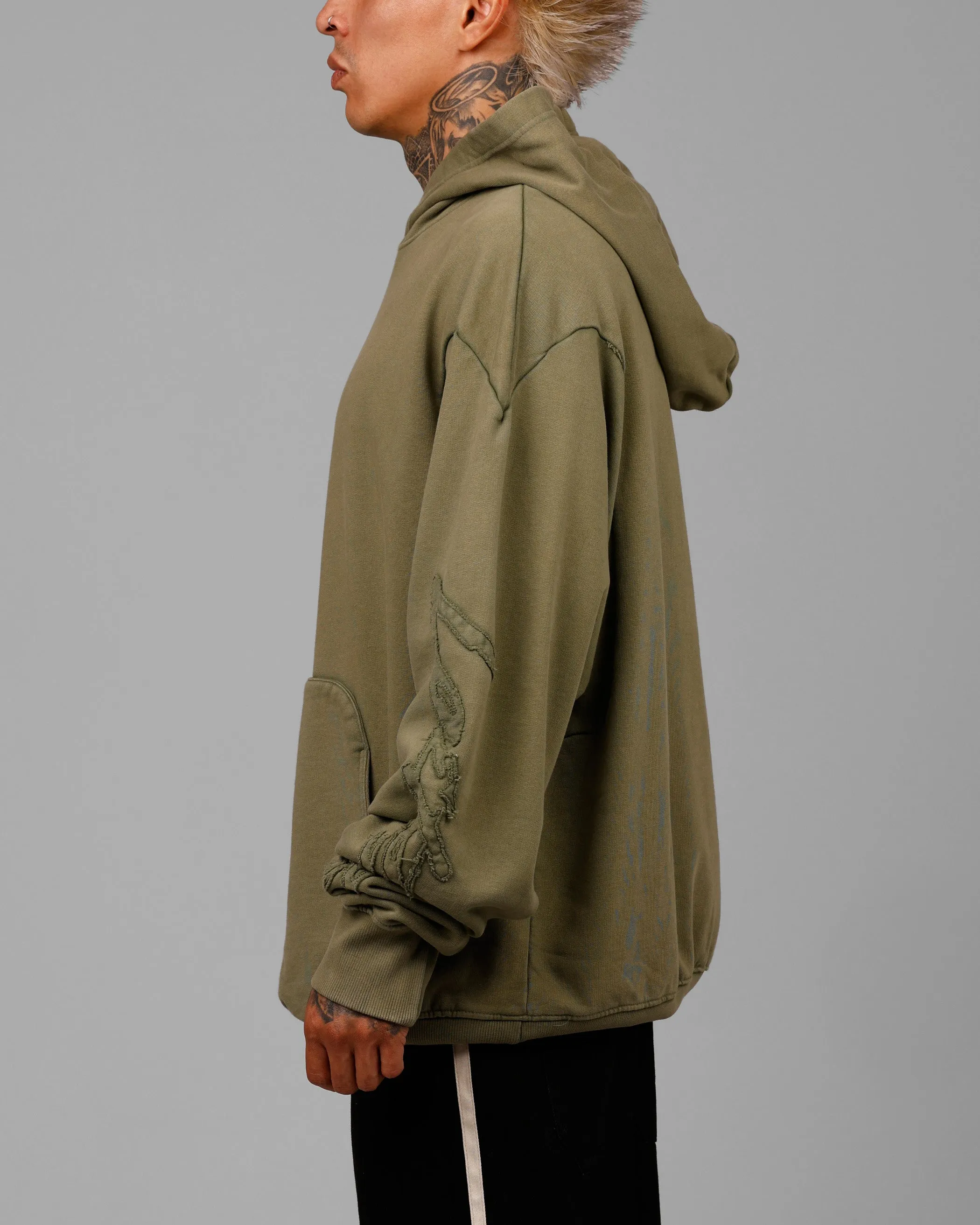 Loiter Dune Hoodie Khaki Green sold by Culture Kings product image thumbnail 5