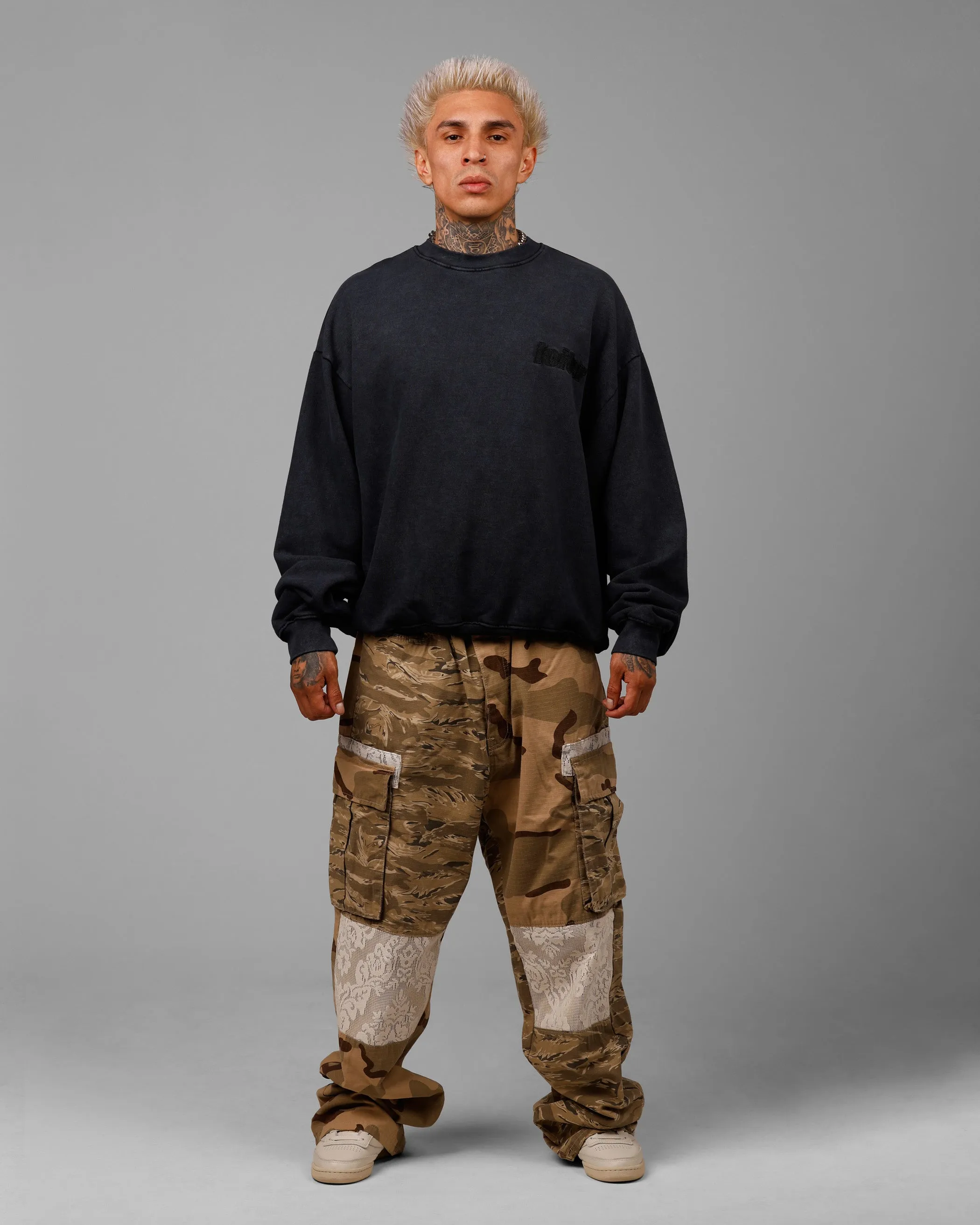 Loiter Freeway Crewneck Washed Black sold by Culture Kings product image thumbnail 3