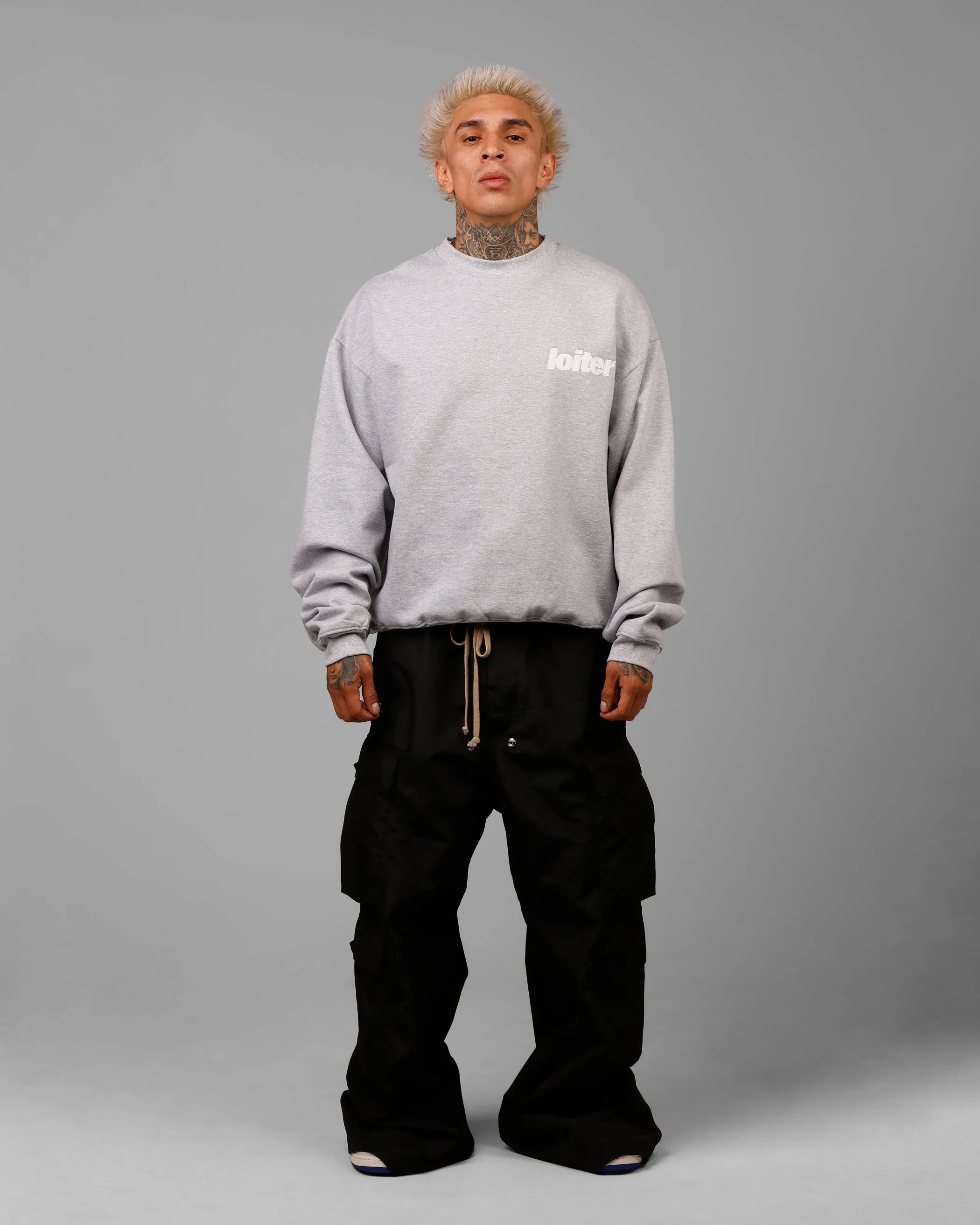 Loiter Freeway Crewneck Grey Marle sold by Culture Kings product image thumbnail 3