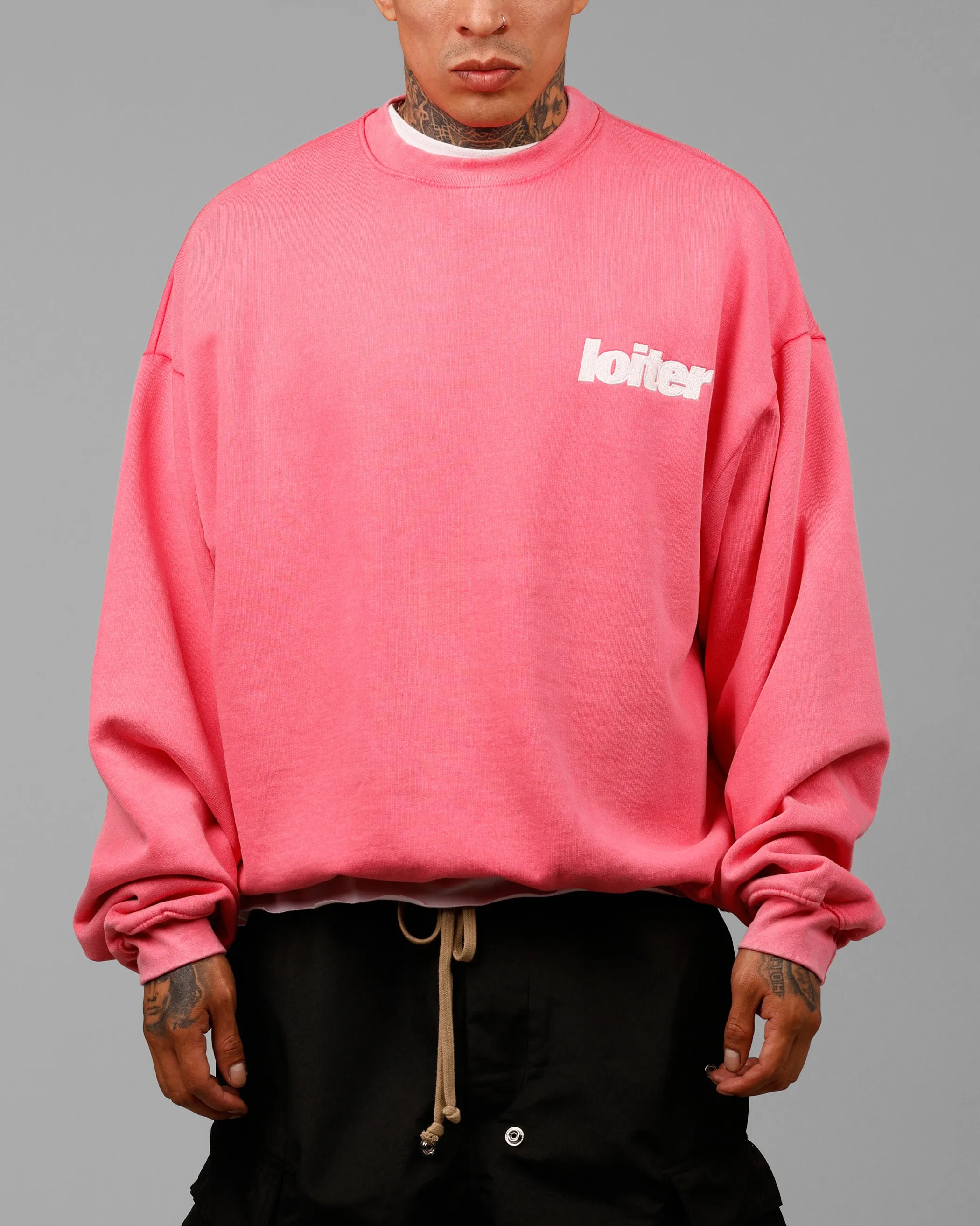 Loiter Freeway Crewneck Pink sold by Culture Kings product image thumbnail 2