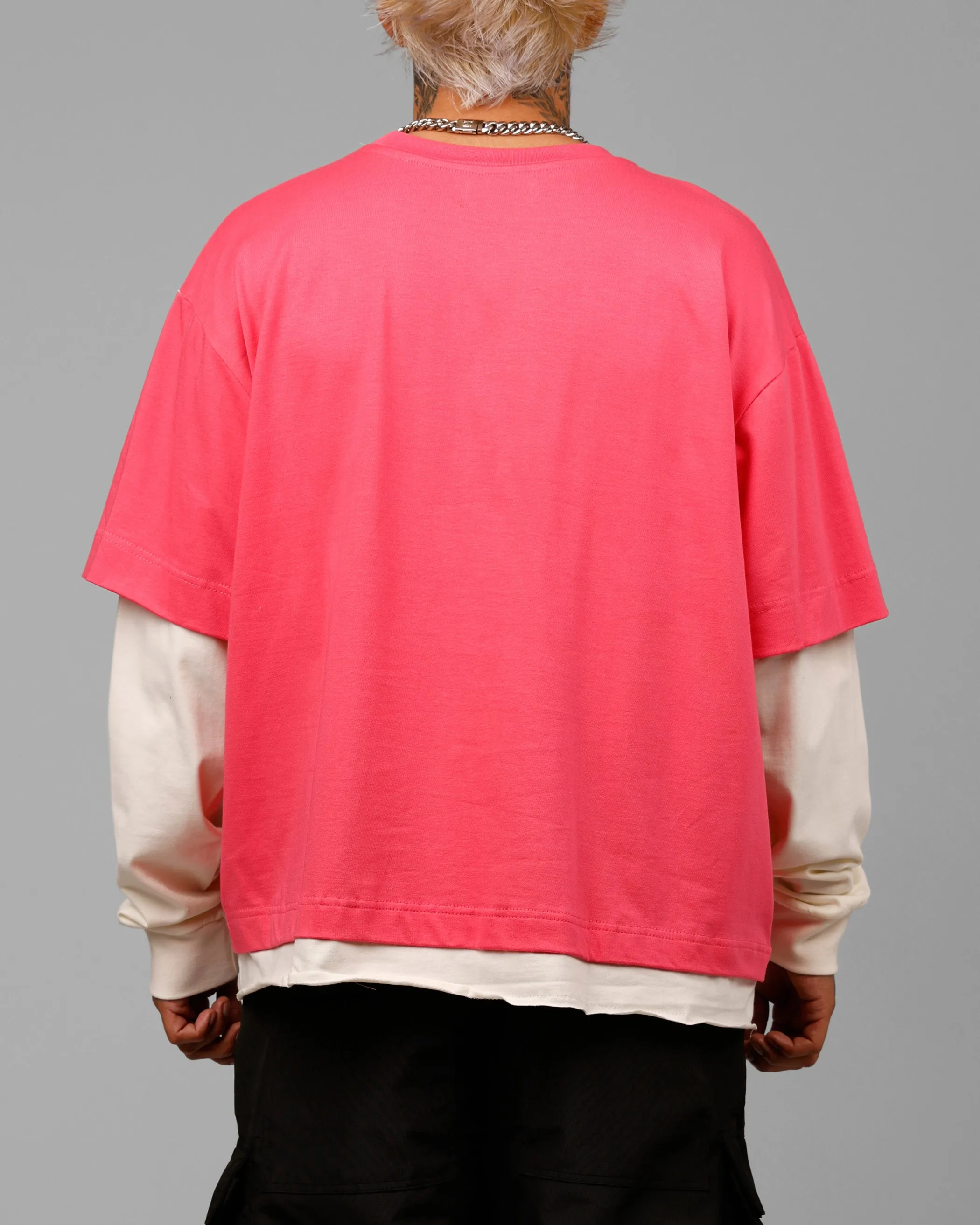 Loiter Impact Long Sleeve T-Shirt Washed Pink/White sold by Culture Kings product image thumbnail 2