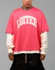 Loiter Impact Long Sleeve T-Shirt Washed Pink/White sold by Culture Kings