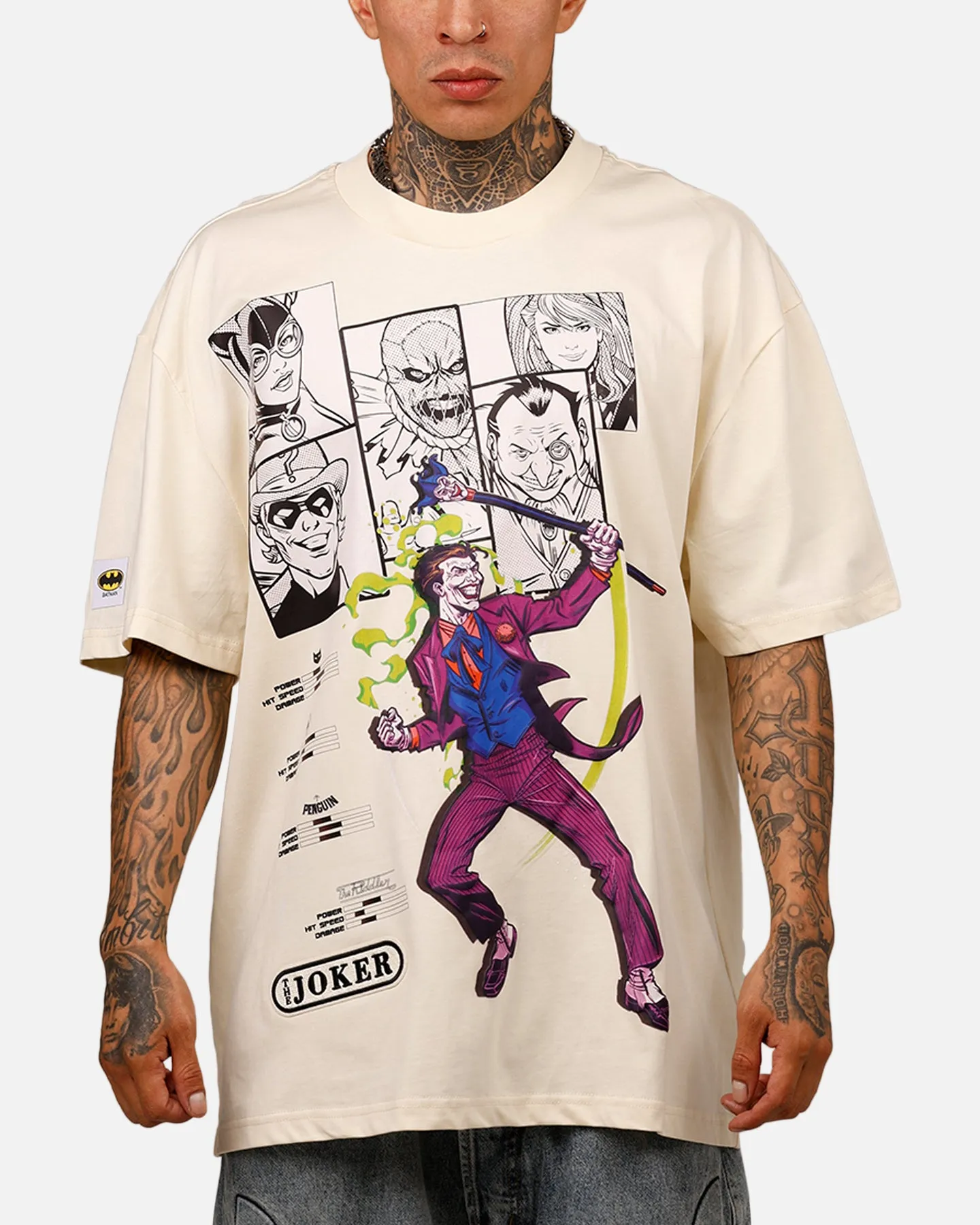 Freeze Max DC Batman The Joker Team Mayhem 'Troublemakers' T-Shirt Eggshell sold by Culture Kings