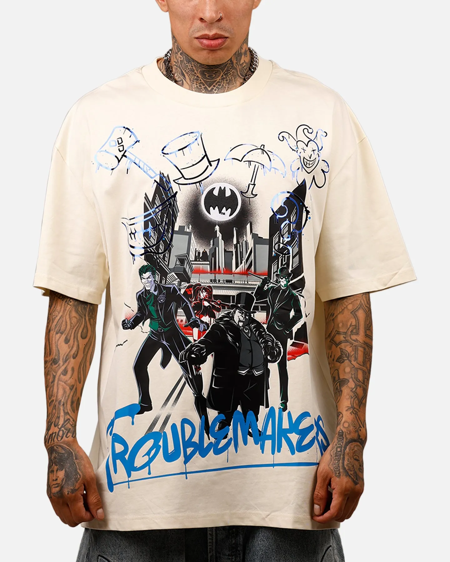 Freeze Max DC Batman Troublemakers T-Shirt Eggshell sold by Culture Kings
