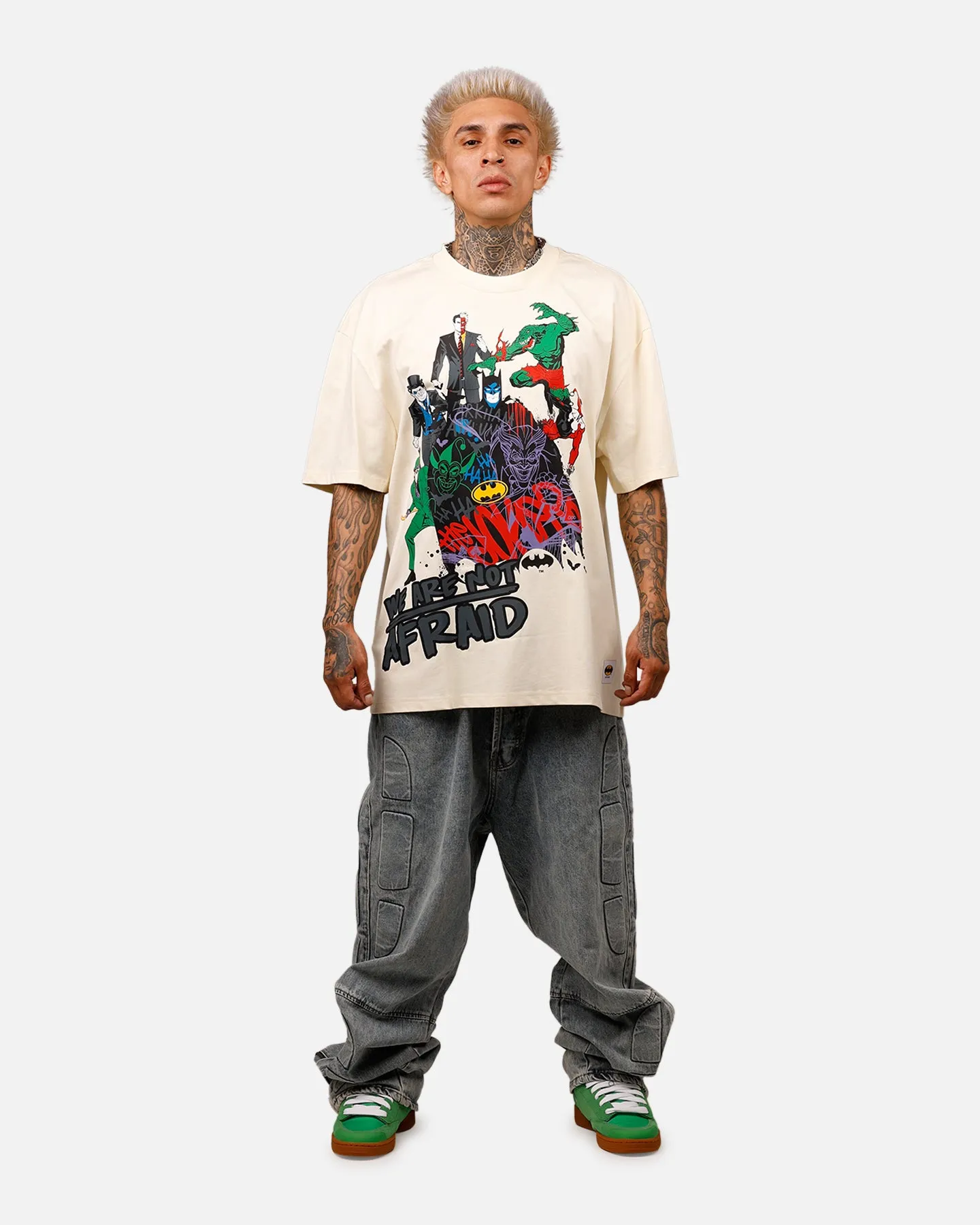 Freeze Max DC Batman We Are Not Afraid 'Troublemakers' T-Shirt Eggshell sold by Culture Kings product image thumbnail 3