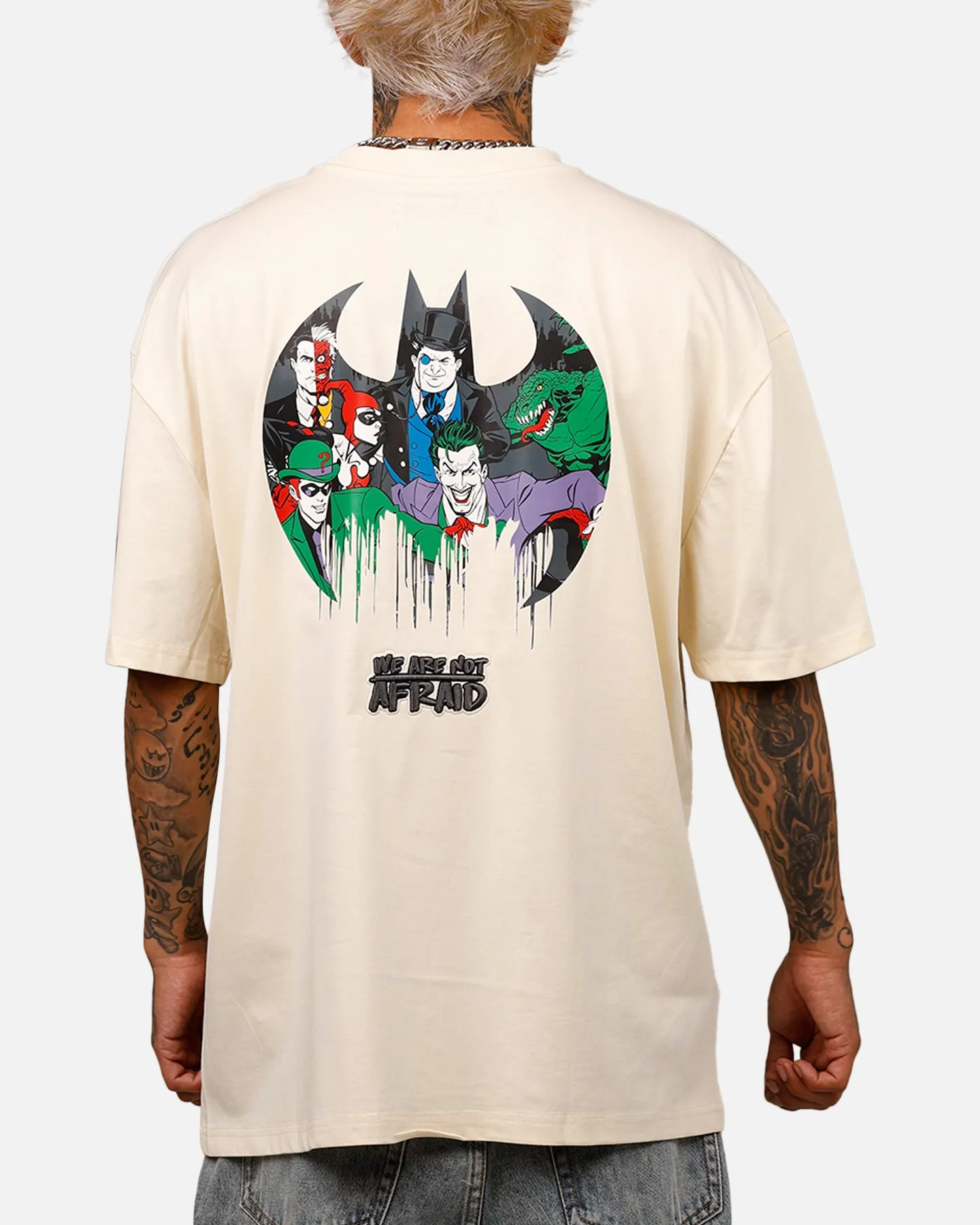 Freeze Max DC Batman We Are Not Afraid 'Troublemakers' T-Shirt Eggshell sold by Culture Kings product image thumbnail 2