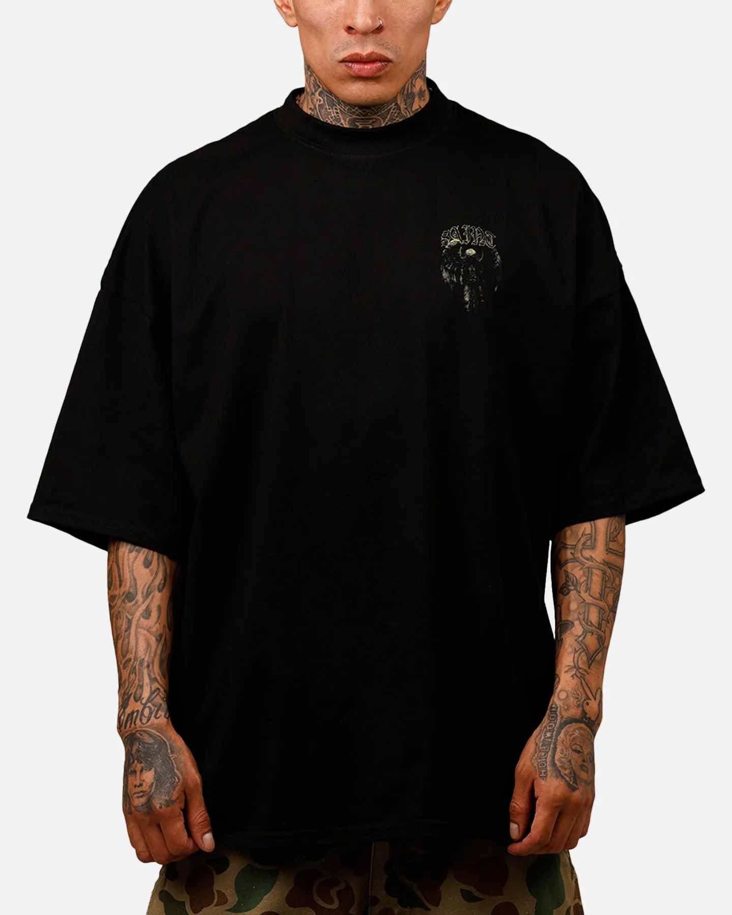 Saint Morta Baptista Mock Neck T-Shirt Black sold by Culture Kings product image thumbnail 2