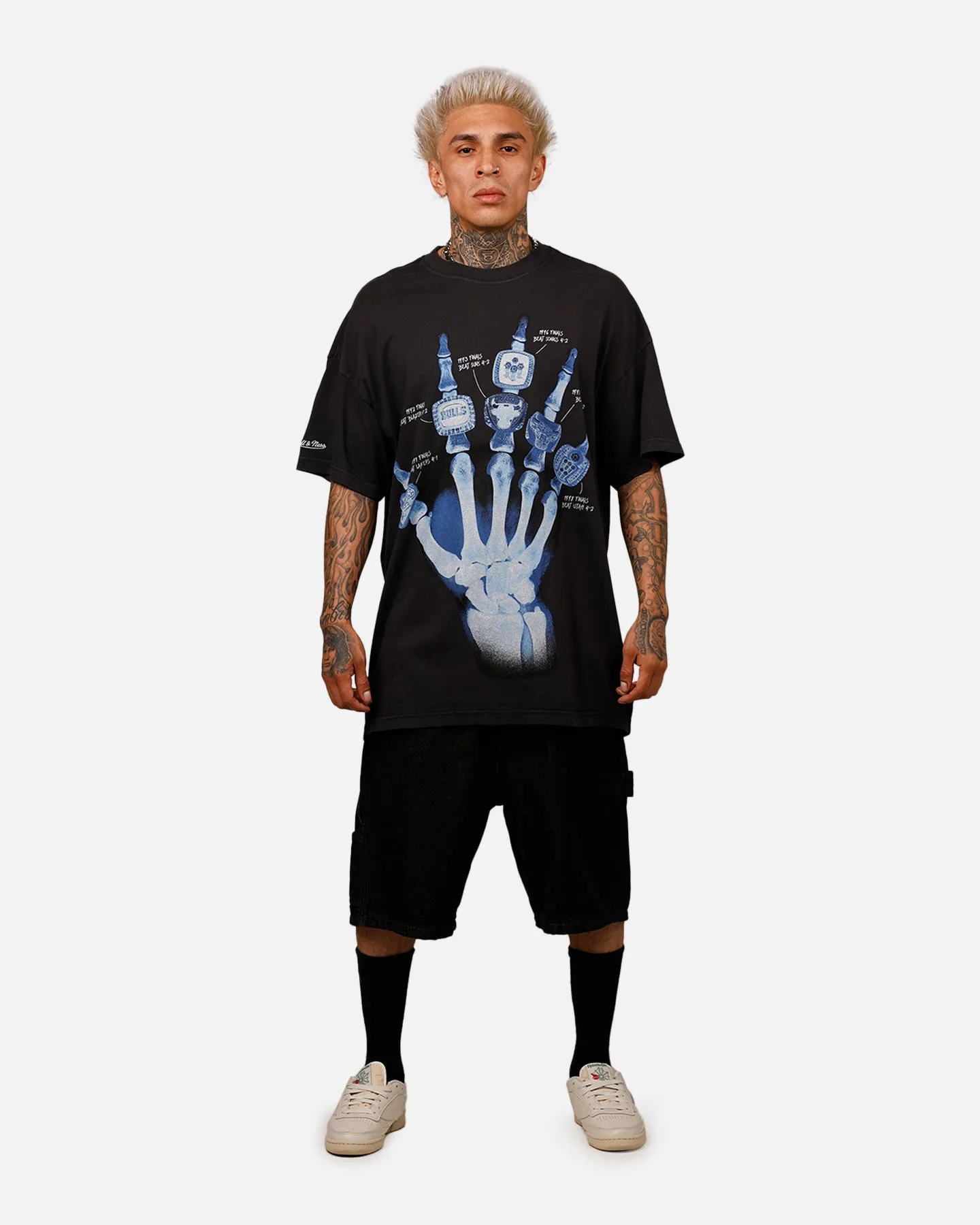 Mitchell & Ness Chicago Bulls Xray T-Shirt Faded Black sold by Culture Kings product image thumbnail 3