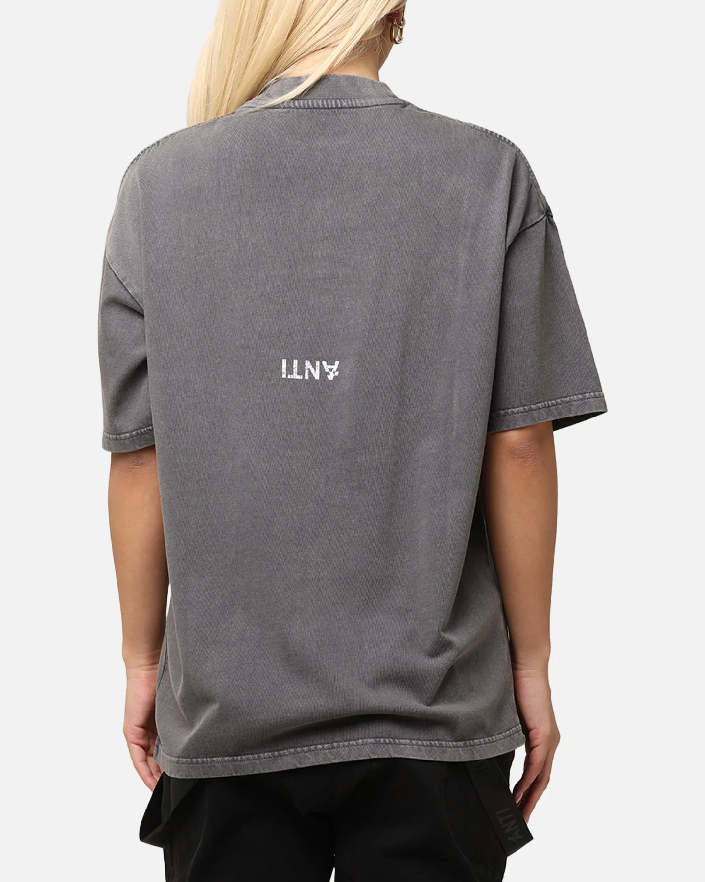 The Anti Order Legion Mock Neck T-Shirt Washed Charcoal sold by Culture Kings product image thumbnail 2