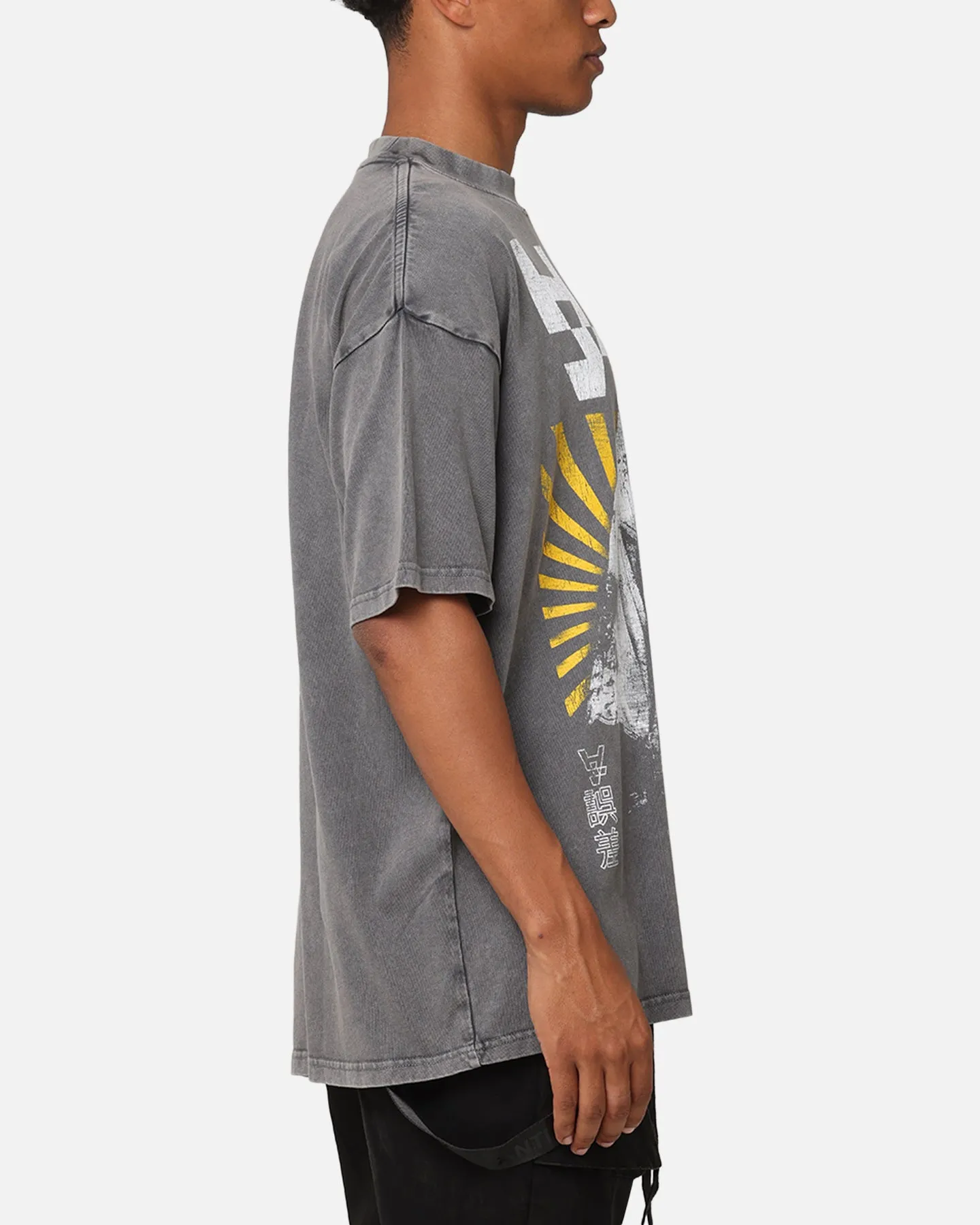 The Anti Order Legion Mock Neck T-Shirt Washed Charcoal sold by Culture Kings product image thumbnail 4