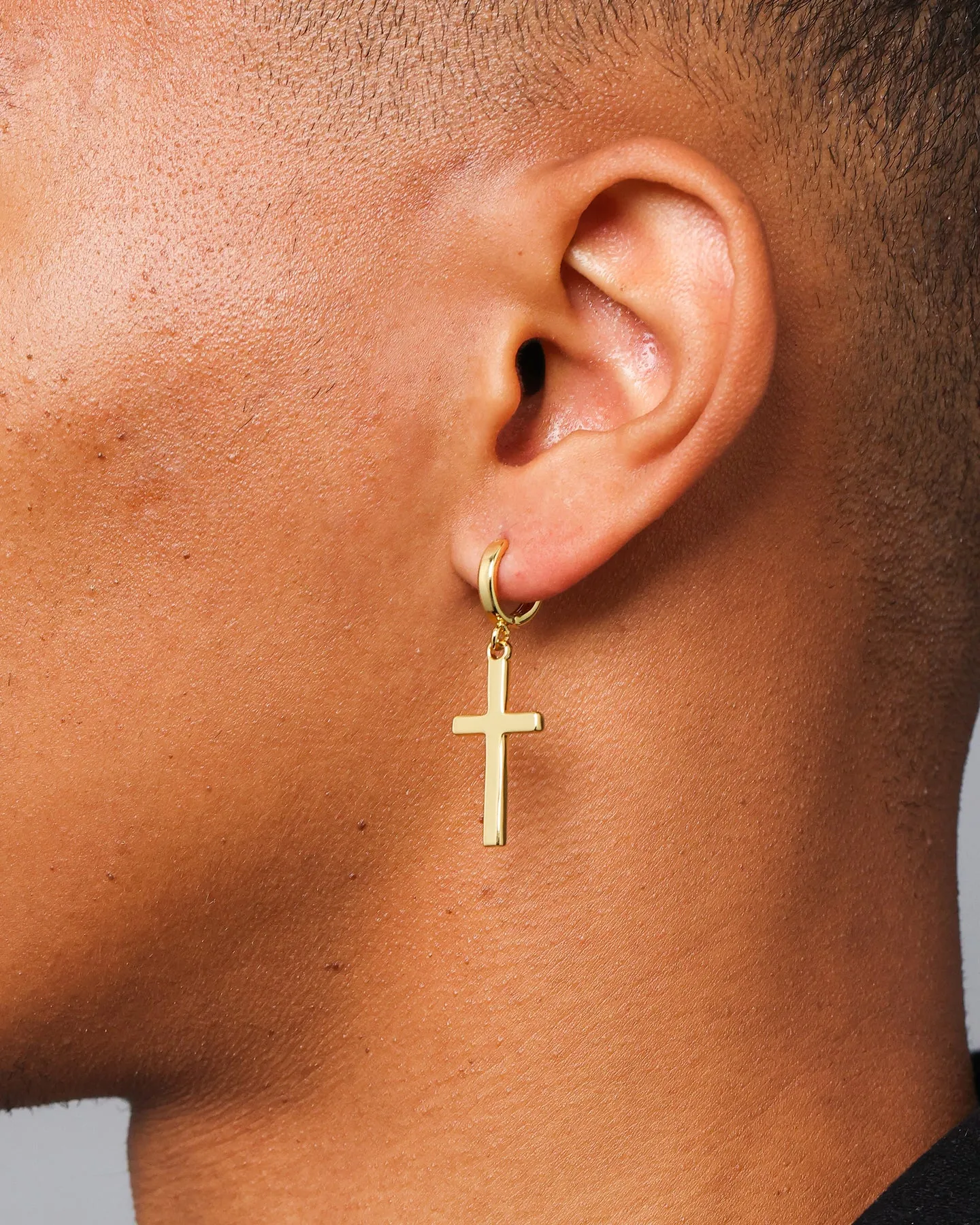 NXS Cross Earring Gold sold by Culture Kings product image thumbnail 4