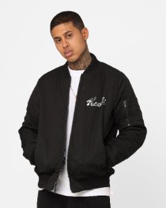 Ksubi Autograph Bomber Jacket Black/White sold by Culture Kings